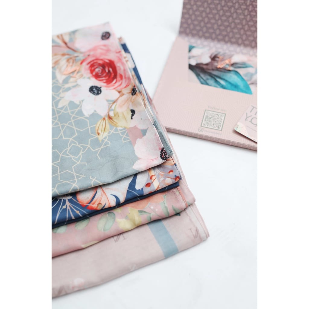 Bellani Edition Vilneria Scarf/Kerudung Printing Motif Voal Ultrafine /Hijab Premium