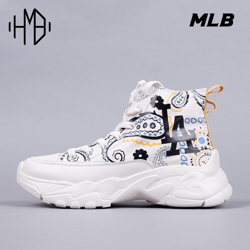 MLB Korea LA Dodgers Paisley Chunky High Lite Sneaker White