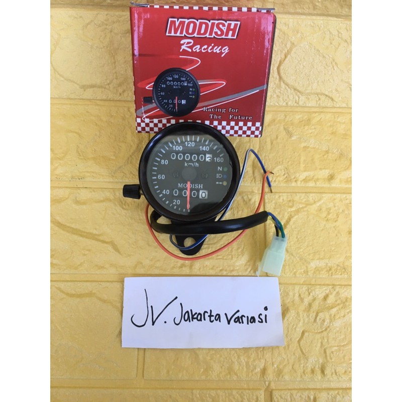 Speedometer Kilometer LED Motor Universal Bulat