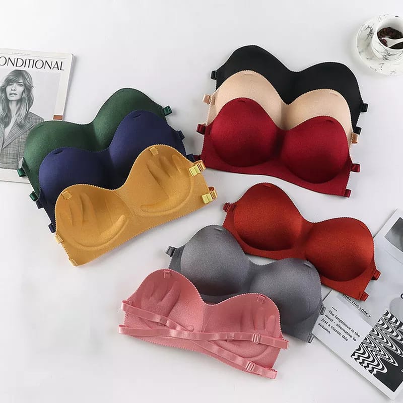 ForeverYoung Bra Kemben Wanita Sexy Backless Bra Kemben Pendek Tanpa Kawat