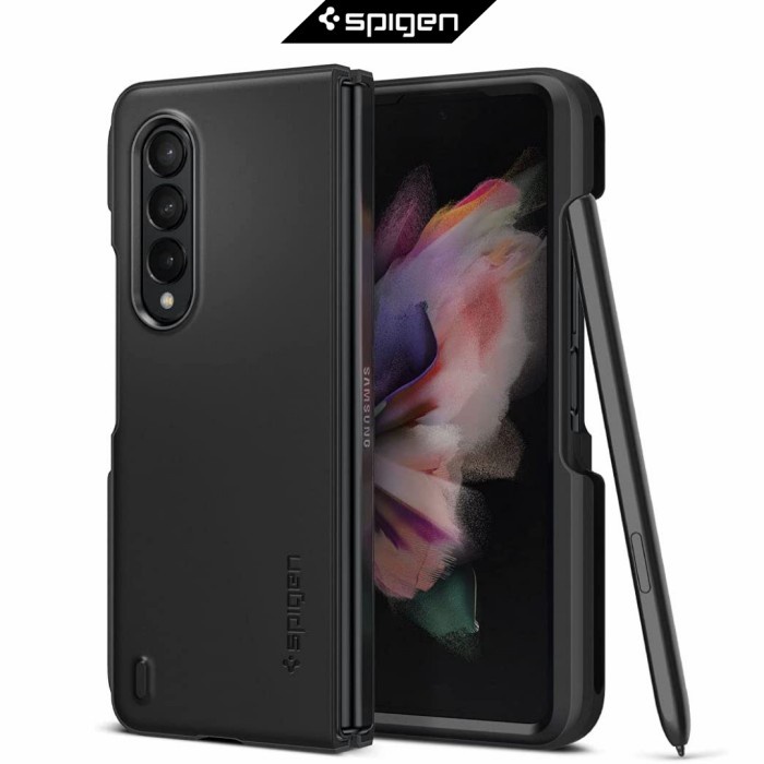 CASE SAMSUNG GALAXY Z FOLD 3 FOLD3 SPIGEN THIN FIT P S PEN SLOT CASING
