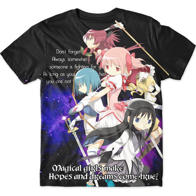 Puella Magi Madoka Magica Anime T-Shirt/Kaos Anime