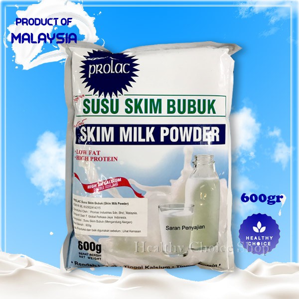 

SUSU SKIM BUBUK PROLAC RENDAH LEMAK PROLAC SKIM MILK LOW FAT HIGH PROTEIN IMPORT MALAYSIA 600 GRAM