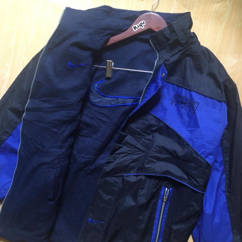 Jaket Nike Big Swoosh Vintage vtg Reversible Jacket Original