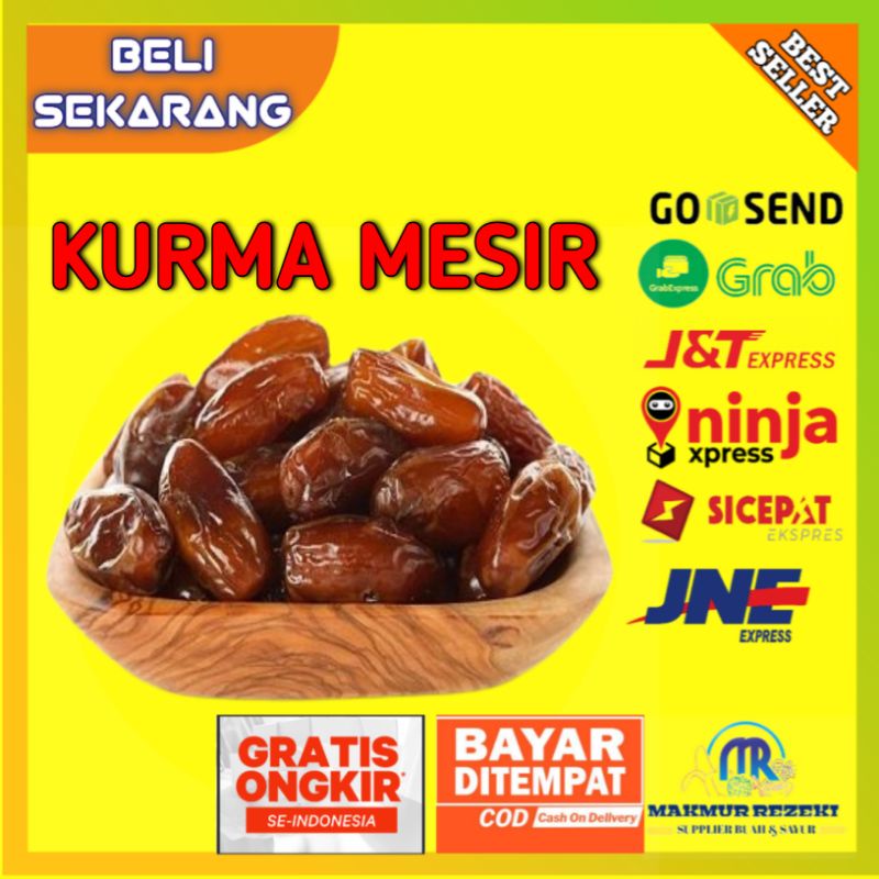 

BUAH KURMA MESIR 250 GRAM GOLDEN VALLEY MANIS MURAH HARGA PER 1KG 1 KG