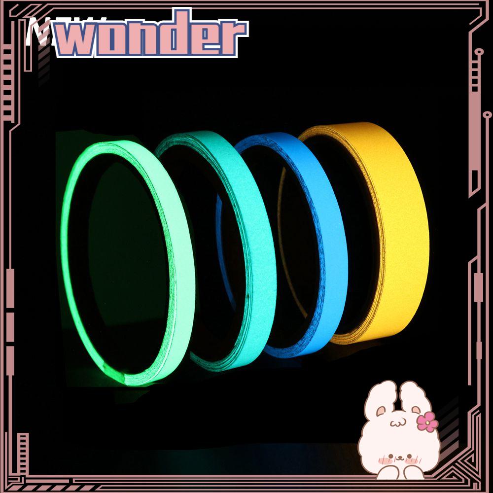 WONDERFUL Warning Stickers Car Reflective Stripe Self-adhesive Luminous Tape Night Safety Strip Home Stage Decorations Safety Sign Moto Glow In The Dark Green Fluorescent/Multicolor