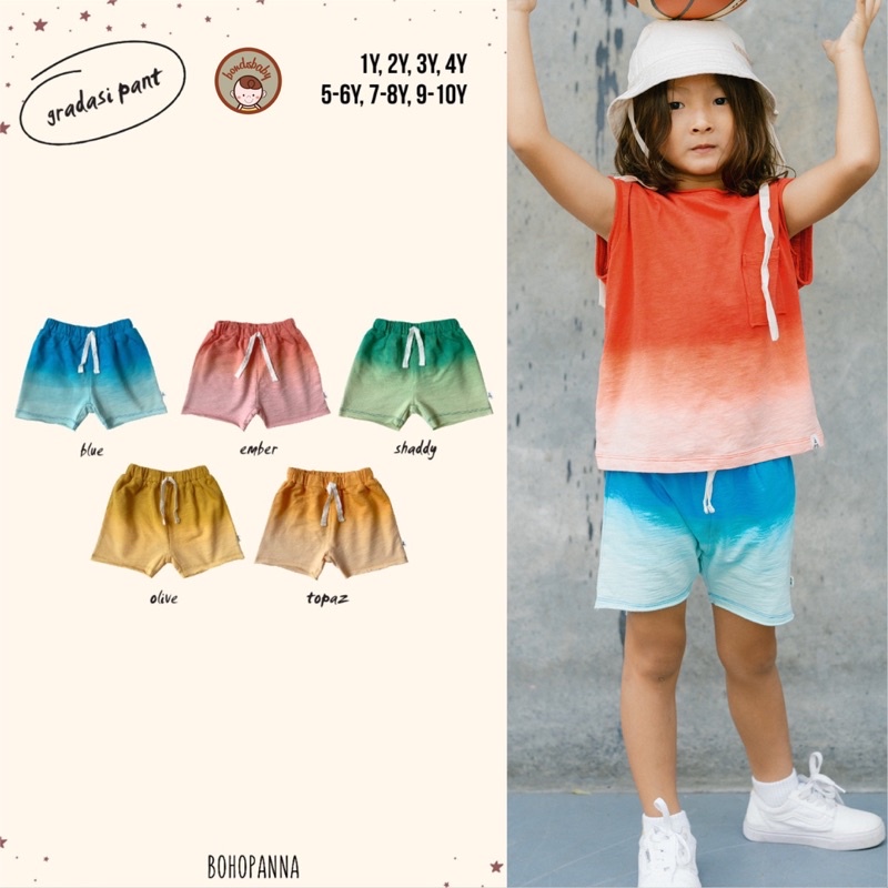 Bohopanna Gradasi Pants 1-10y / Celana Pendek Anak