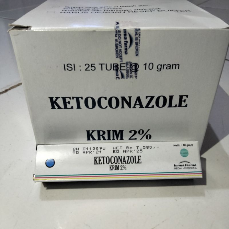 Salep ketoconazole 2% / tube , obat luar salep kurap, kutu air/Salep gatal salep keto.