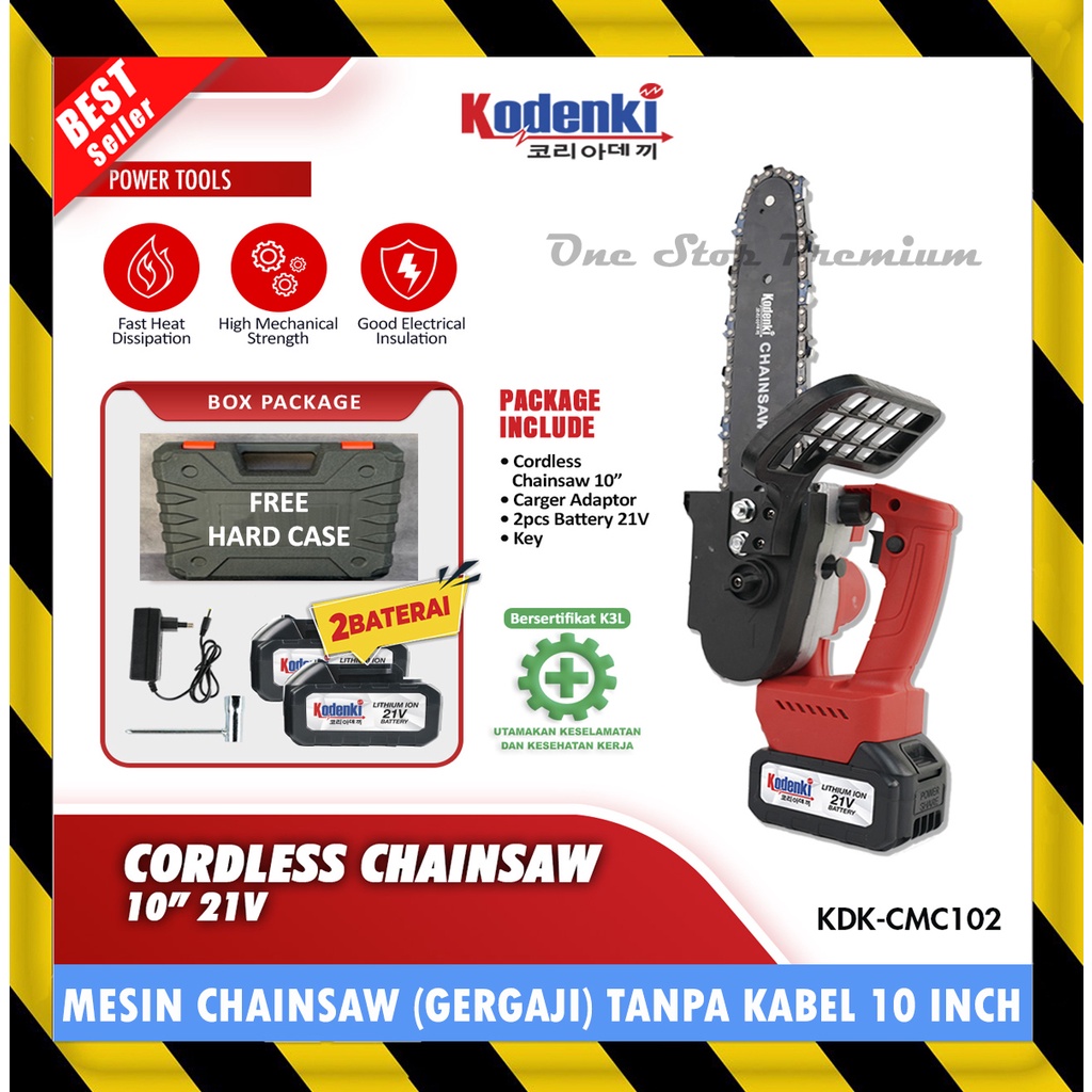 ALAT MESIN GERGAJI TANGAN MESIN RANTAI MINI POTONG PEMOTONG KAYU RANTING DAHAN POHON BATRE BATERAI B