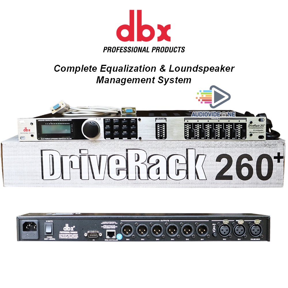 Driverack DBX 260+ Speaker Management Deprak 260 Plus Loundspeaker Sound System