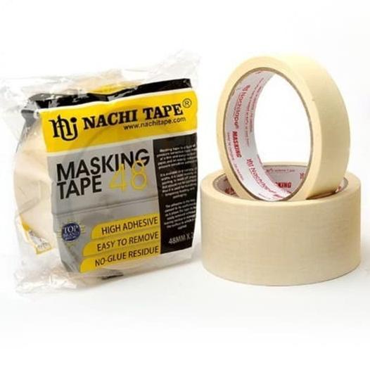 

Ready stock] ISOLASI KERTAS | MASKING TAPE NACHI 48MM MURAH