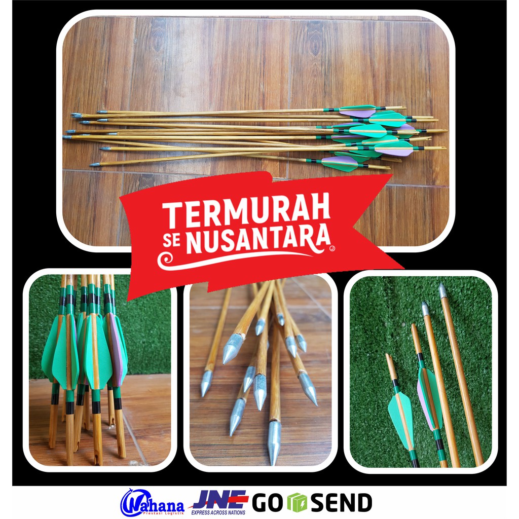 TERMURAH Arrow Bambu Petung Point / Anak Panah Kuat Tajam Murah PANAHAN Archery