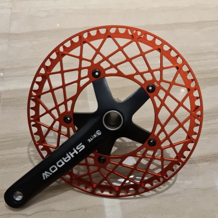 Crankset sepeda lipat SYTE Shadow 58T BB hollowtech 2