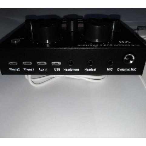 Sound Card V8 Mixer External Soundcard V8 USB Audio Live Broadcast V8