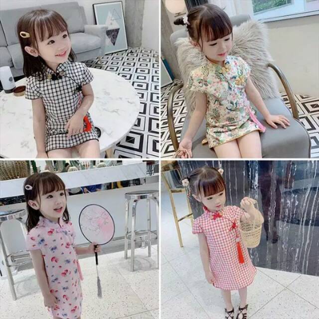 Dress cheongsam imlek cewek