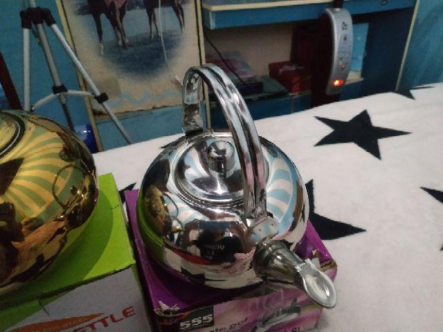 Ketel / Teko / Ceret / Tea Mini Pot Emas 18cm Stainless Plus Saringan