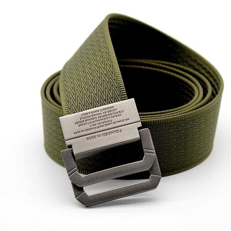 Bergaransi ! Rhodey Craftman Tali Ikat Pinggang Pria Canvas Buckle Belt - B1029