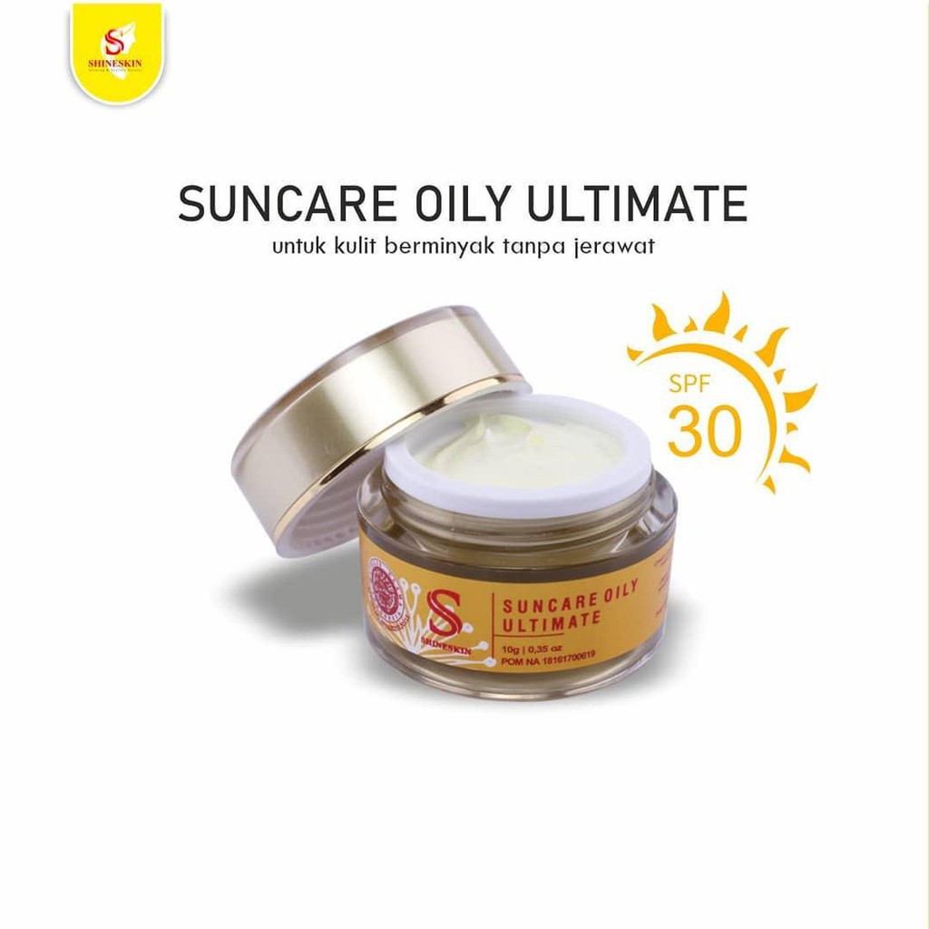 Shineskin suncare oily ultimate (krim siang kulit berminyak flek spf 30)
