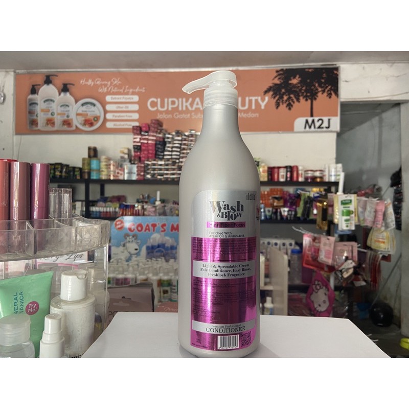 &lt;ku.x&gt; 1000 ml -- inaura wash &amp; blow conditioner - kondisioner inaura wash and blow 1000 ml -- inaura wash and blow shampo -- inaura shampo wash blow