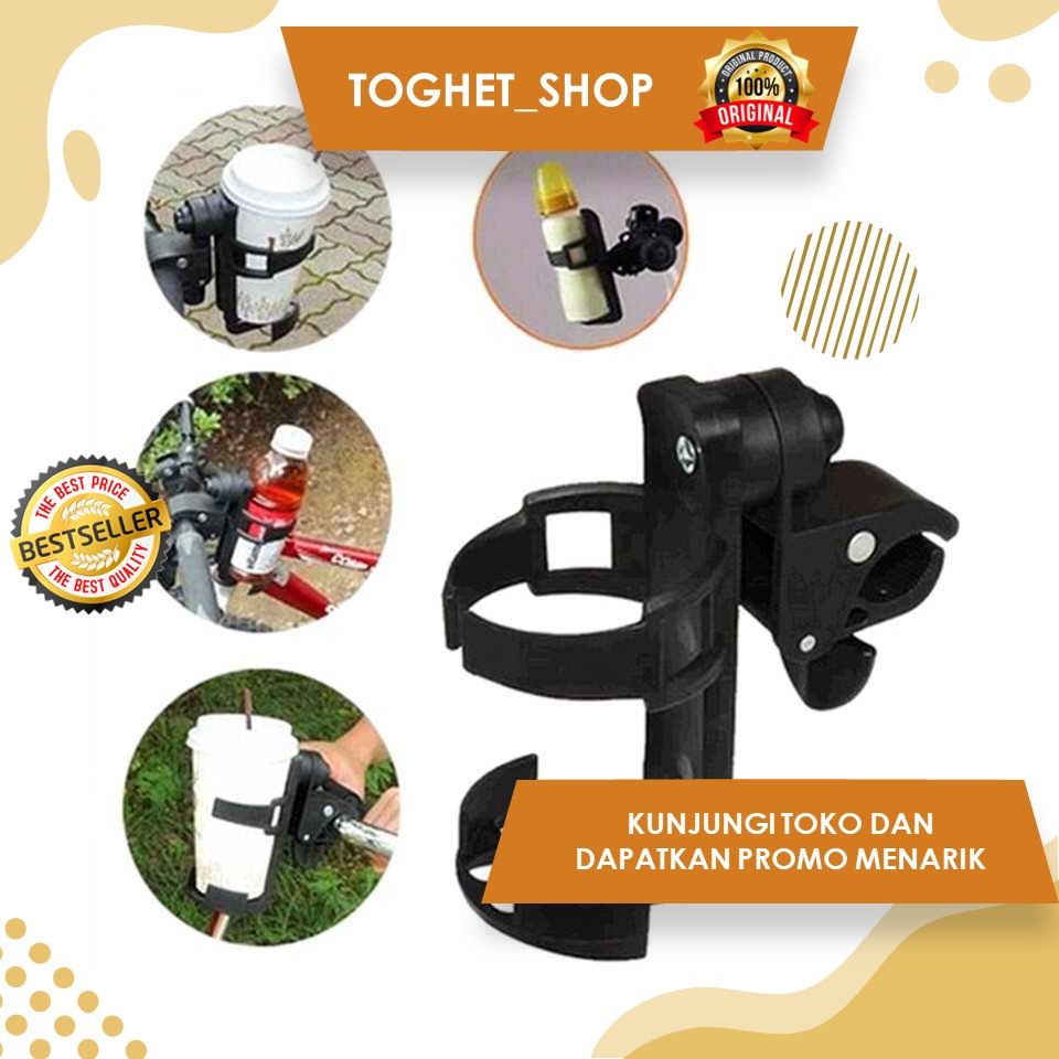 Holder Botol Minum Sepeda Stroller Kereta Bayi Dudukan Capitan Botol Minum Stroller Sepeda Bayi