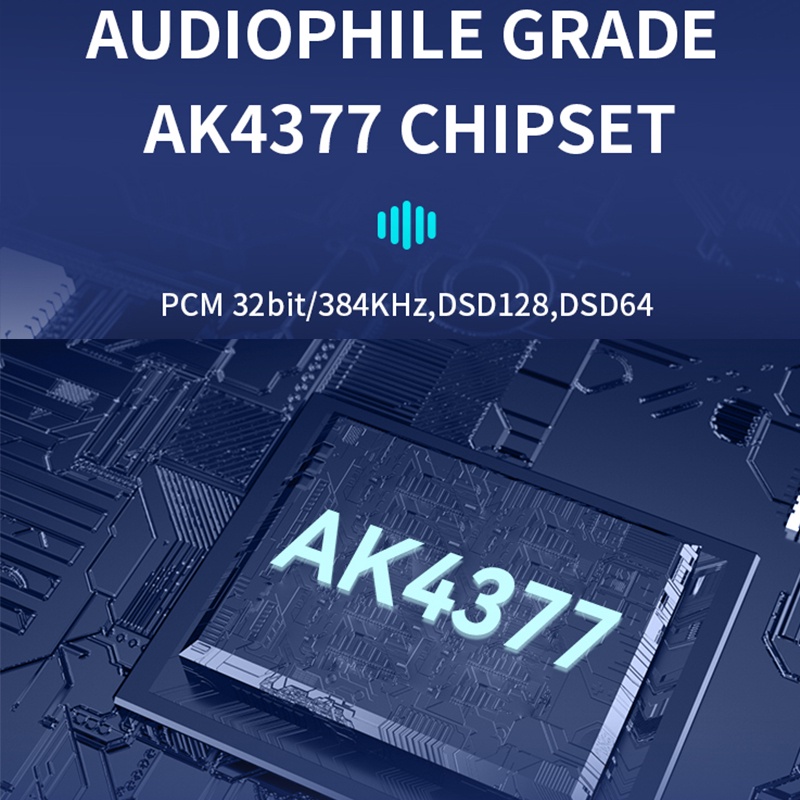 Sevenhertz 71 USB DAC AK4377 AMP 7Hz Ke Kabel Audio Headphone Amplifier PCM384 DSD128