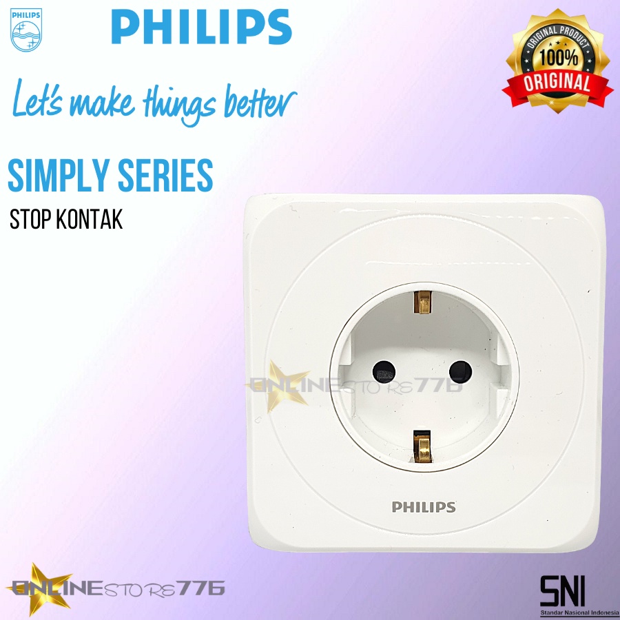 Philips Stop Kontak Simply / PHILIPS Simply Socket / IB Stop Kontak