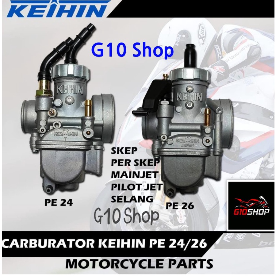 Carburator / Karbulator Keihin PE 24 dan PE 26 Motor Karbu Beat , Mio - PE 24