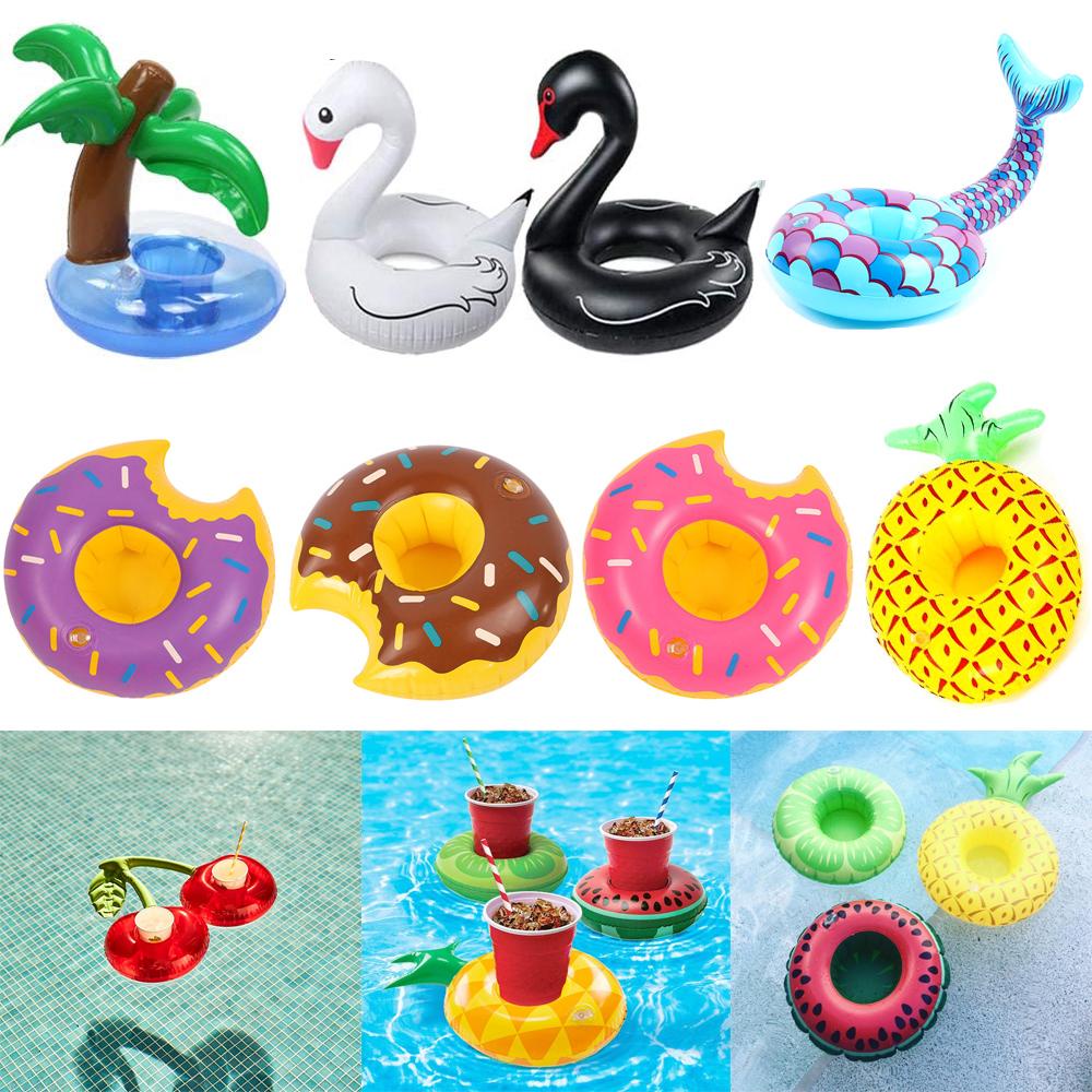 Chookyy 1Pcs Inflatable Drink Holders Float Mainan Bar Tatakan Gelas Pool Floaties Pelampung Kolam Renang