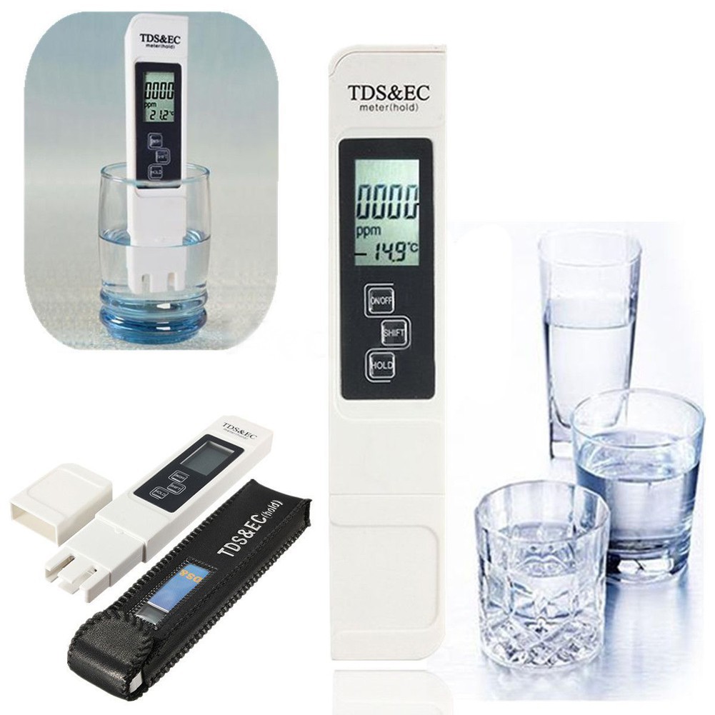 TDS Meter EC TDS-3 TDS3 Pena Pengukur 3-in-1 TDS EC PPM Kualitas Air Tester Alat Hidroponik Aquarium