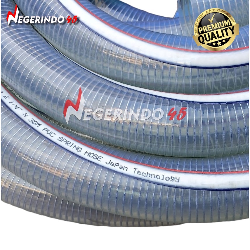 SELANG KAWAT 2&quot; / 2 1/4&quot; (PER METER) PVC SPRING HOSE SELANG AIR / SOLAR / RADIATOR MOTOR