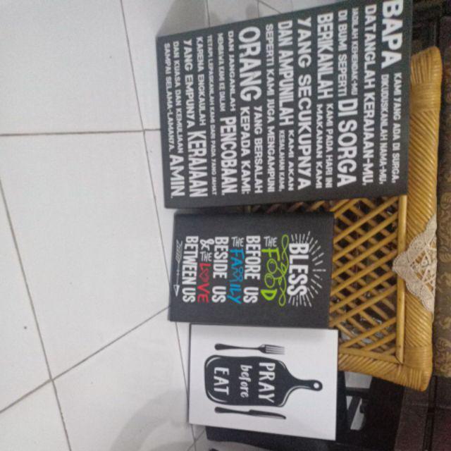 Poster Rohani Kristen / Dekorasi Gereja / Doa Bapa Kami (a0249)