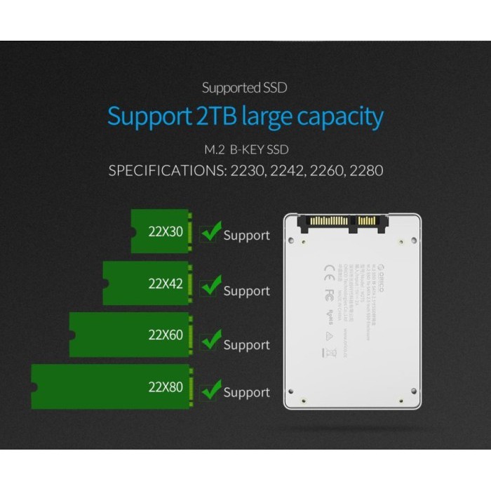 CONVERTER M2 NGFF to SATA ORICO M2TS