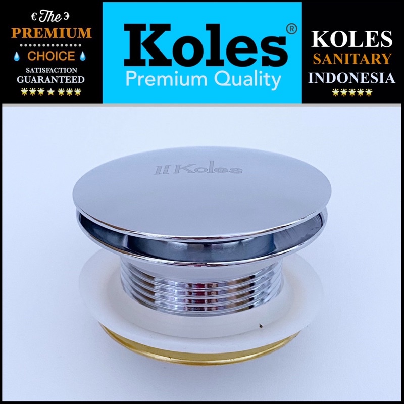 KOLES A107 Afur Bathtub Injak Pop Up Kepala Besar Afur Shower Tray