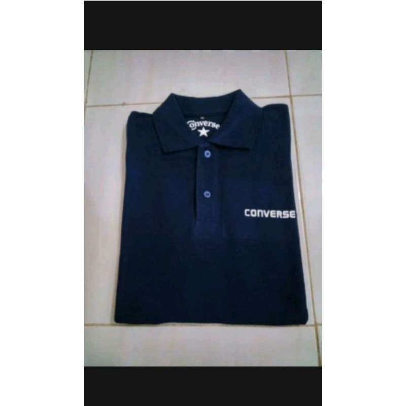 Kaos Polo Baju Berkerah Converse / polo shirt pria converse