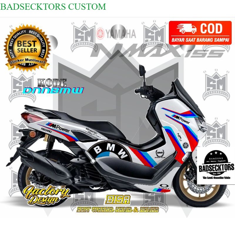 Decal New Nmax Motif Mpower BMW keren