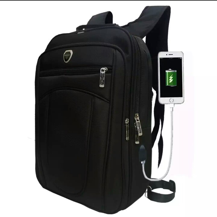 Polo Power Tas Ransel Pria Dan Wanita Tas Fashion Pria Tas Laptop original - Black