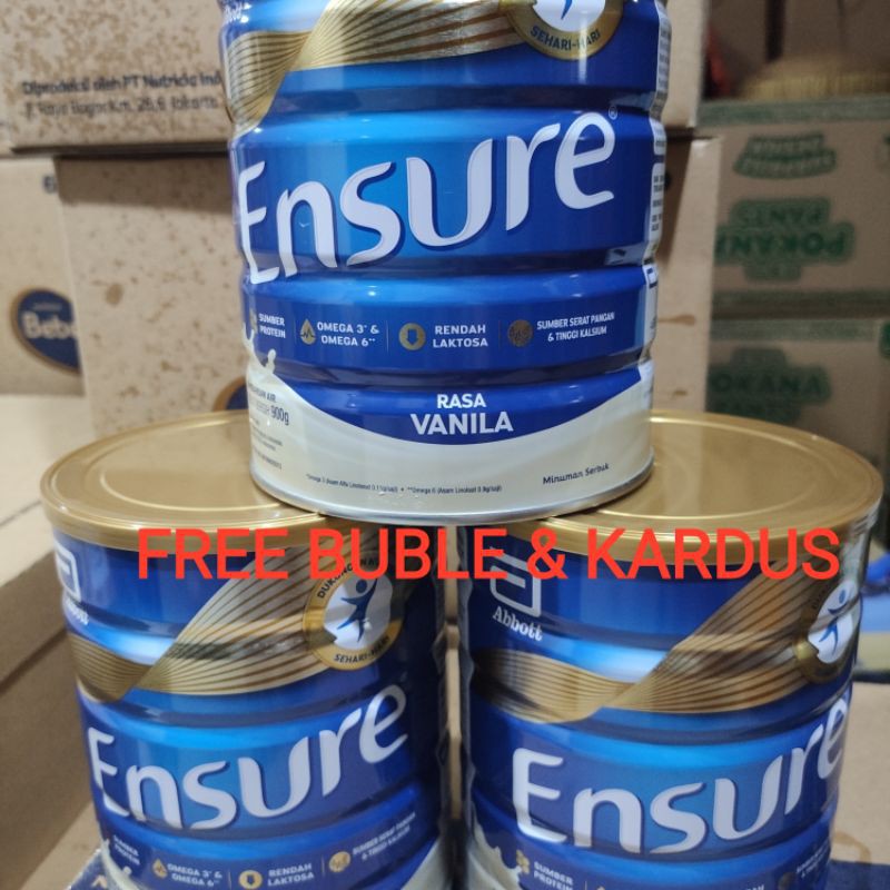 Susu Ensure Vanila ukuran 900 gram
