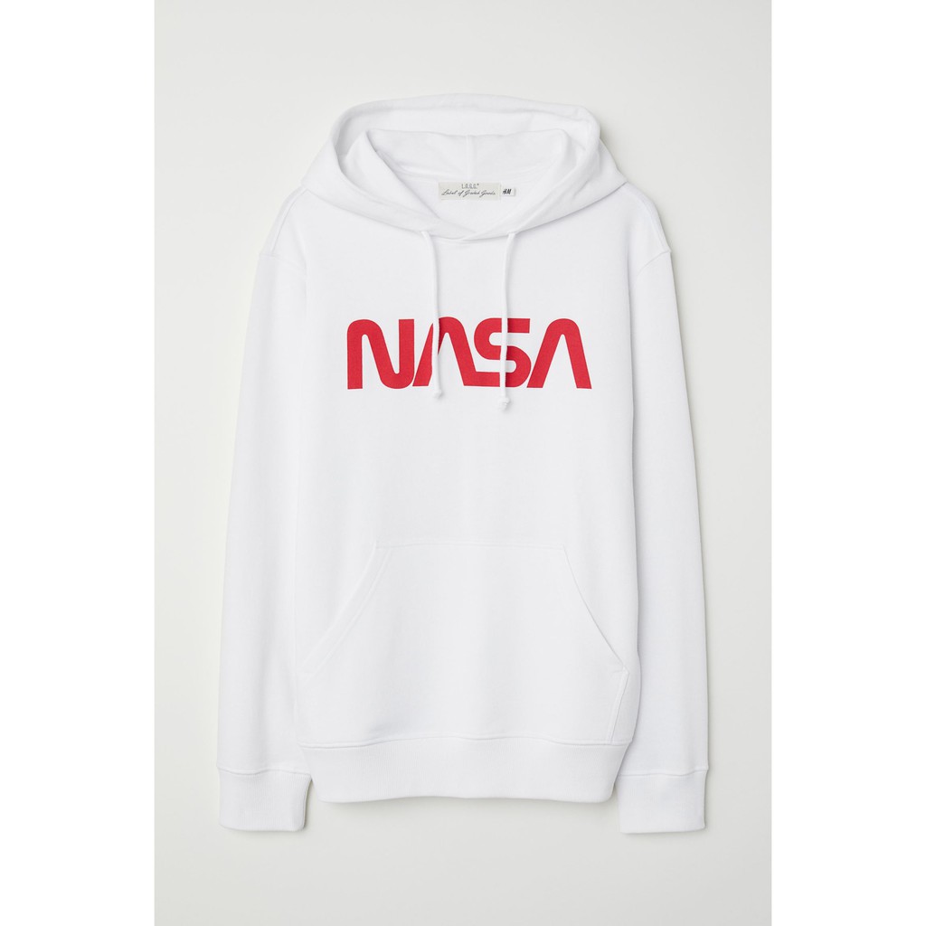 HOODIE H&M ORIGINAL NASA WHITE & PAPER BAG HNM SALE HOODIE HNM HOODIE PRIA HOODIE H&M FULL TAG