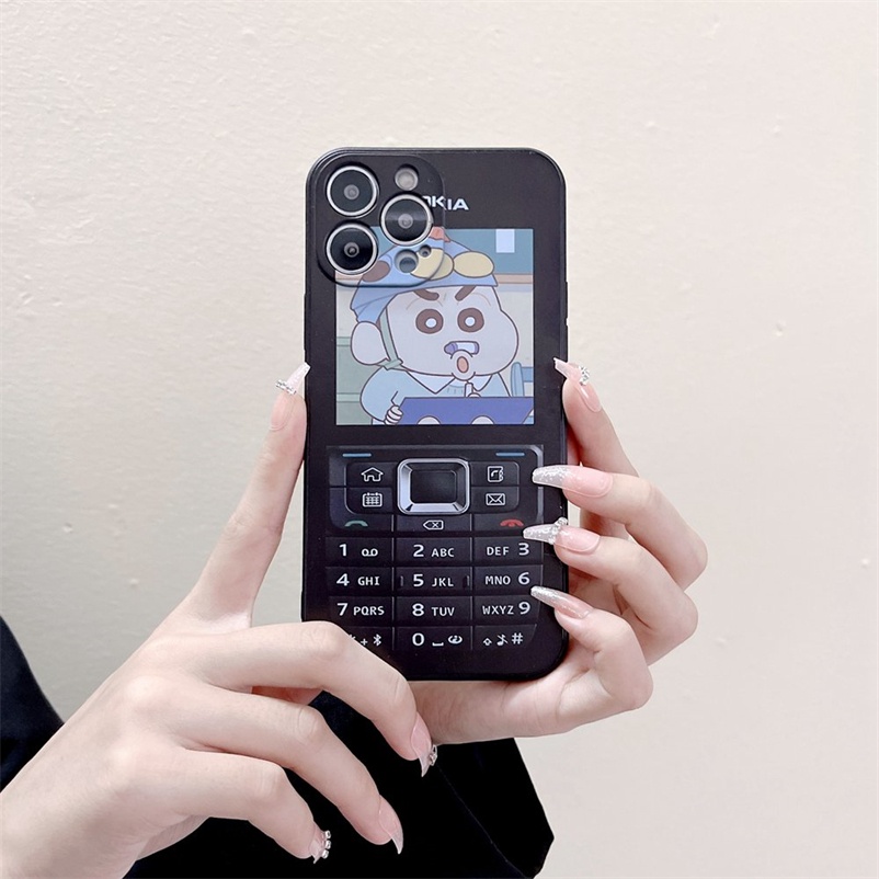 Phone Case for iPhone 14 13 12 11 Pro Max SE 2020 X XR Xs Max iPhone 6 6s 7 8 Plus Two-color Plaid Love Smiley Face Phone Case Non-slip Anti-drop Soft TPU Protcetive Case