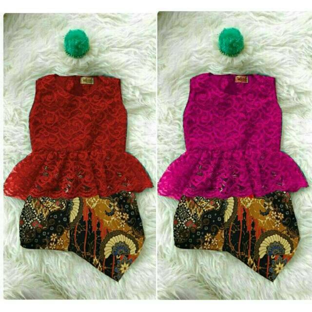 Dress Kebaya Noni Kids Usia 2th-5th Baju Anak Perempuan Dress Anak Perempuan Kebaya Anak Gaun Anak