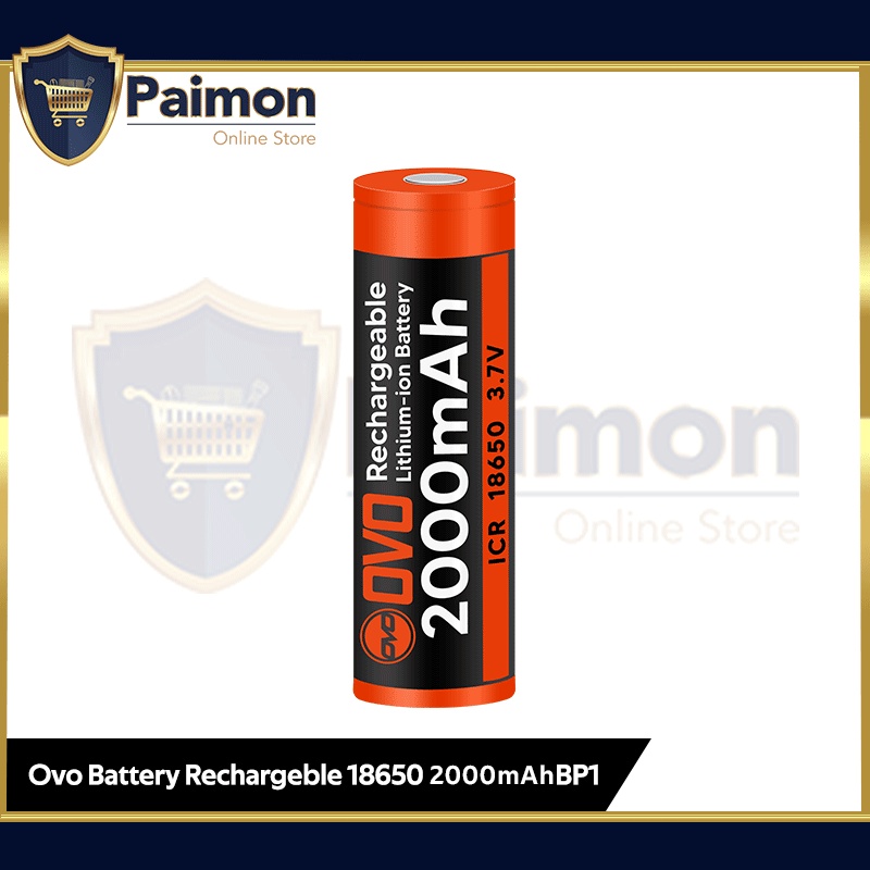 Baterai 18650 OVO 2000 mAh Baterai 18650 Senter