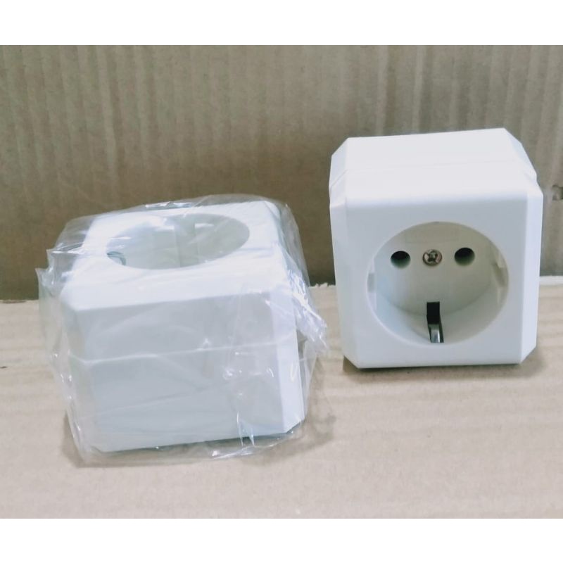 terminal colokan dinding listrik isi 1 lubang plus saklar lubang colokan sambungan colokan listrik a