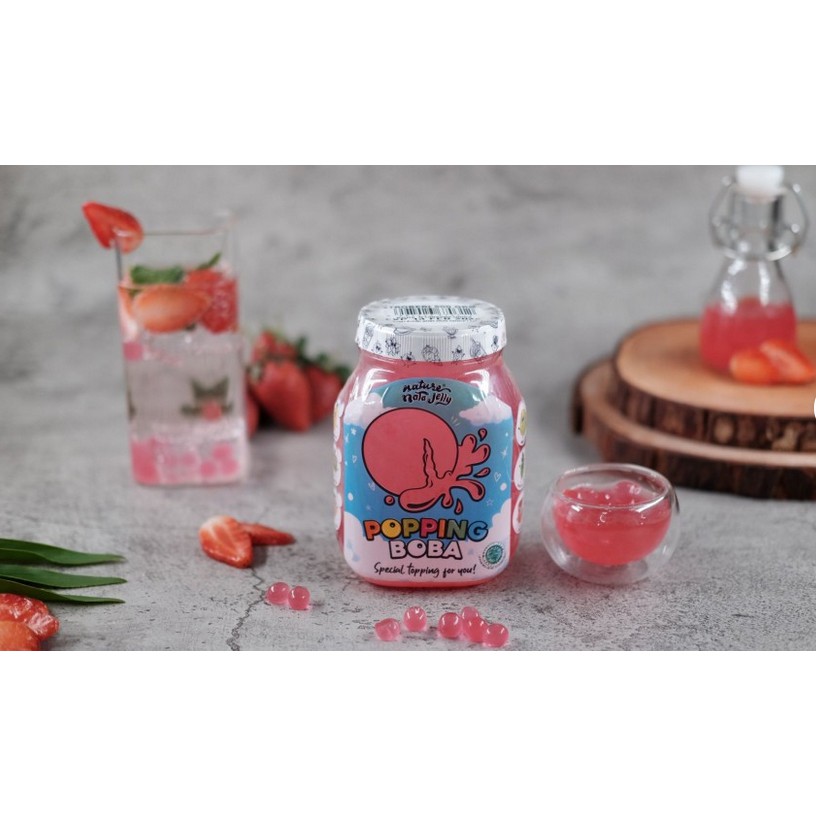 

POPPING BOBA STROBERI 500 GRM TERMURAH / TOPPING MINUMAN KEKINIAN