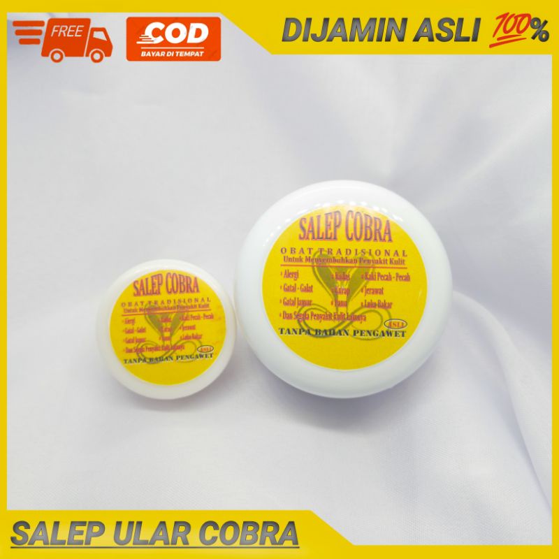 (Original) COD salep ular cobra asli original 100% / obat gatal ampuh/ salep gatal-gatal eksim kurap