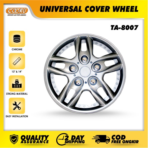 Wheel Cover Cover Velg Mobil Universal isi 4 pcs -8007 Ertiga /Avanza