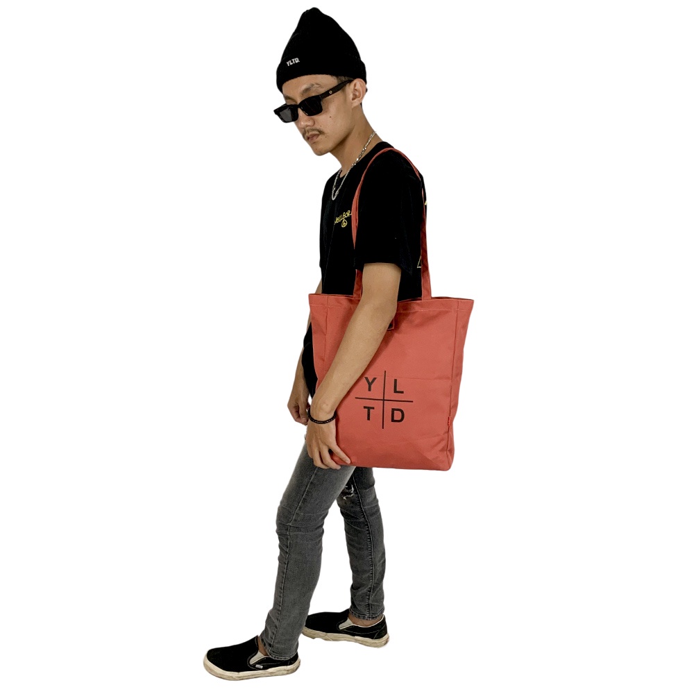 Rancis Jaya - Totebag Laptop 15 inc YLTD Original | Tas Tote Bag Resleting Bahan Poliyester Cordura | Tote bag Floresh Unisex