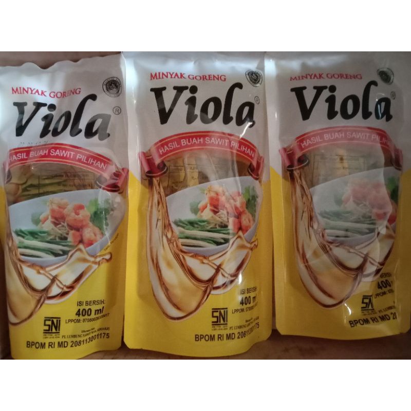 

Minyak Goreng Viola 400ml ( 12 pcs )