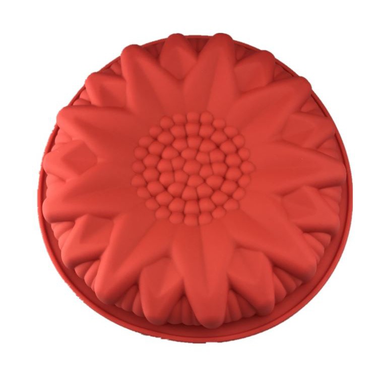 Loyang Silicone Cetakan Bunga Matahari round sunflower baking mold