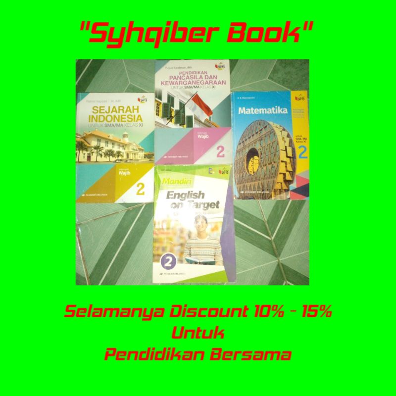 

Buku Erlangga PKN Matematika Engglish on Target & Sejarah Indonesia kls 11