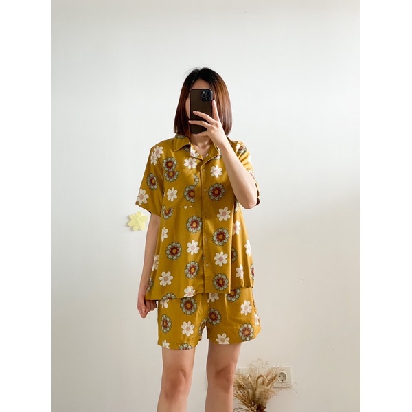 Doora Short Set (Set santai bermotif)